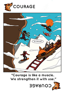 courage card